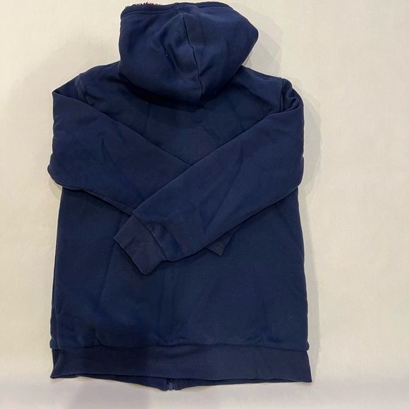 Puma- Boys fur lined zipper hoodie. 
Large 14/16. Navy Blue - Picture 2 of 6